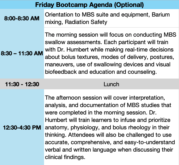 Original Friday MBS agenda for Swallow 360